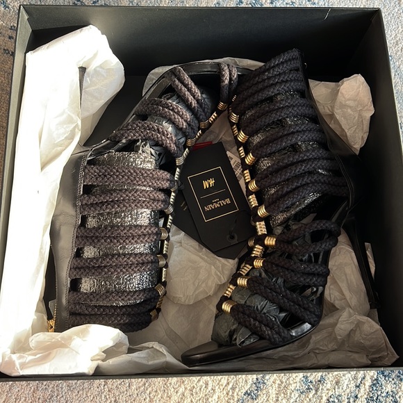 Balmain H&M Limited Edition Gladiator Sandals - Picture 15 of 16